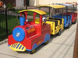 Trackless trains ride rentals children's birthday parties orange county los angeles