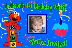 Elmo Birthday Party Invitations!