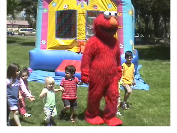 Elmo party character rentals in Carrollton Texas