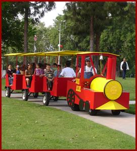 Trackless trains Kid's Party Rentals!