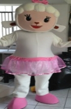 Adult size Doc McStuffins mascot costume rentals lambie children parties characters