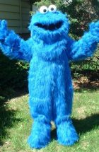 cookie monster costume character rental kids birthday party rent sesame street mascot childrens parties