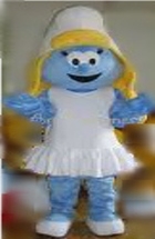 Adut sized Girl Smruf smurfette smurfs mascot costume rentals kids birthday party mascot costume character rentals
