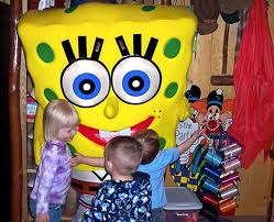 spongebob kids party costume character rental los angeles childrens parties orange county san jose 