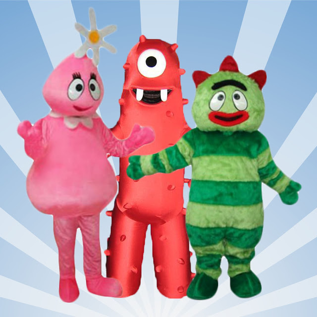 Rent a Costume Character for a Kid's Birthday Party! Sesame Street Elmo children's parties mascots Yo Gabba Dora Explorer Doc McStuffins Ninja Turtle!