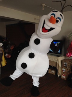 Frozen olaf mascot costume rentals elsa anna kids birthday parties costume characters