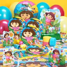 buy kids birthday party supplies online dora explorer theme