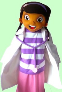 Doc MCstuffins birthday party costume character rentals adult size