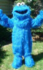 Rent cookie monster mascot costume character