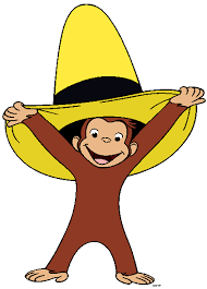 Curious George birthday party costume character rentals