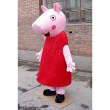 Peppa Pig Mascot Costume Character Rentals! Rent children's birthday parties entertainers Los Angeles L.A. Orange County