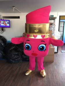 Rent Shopkins Mascots Costumes Adult Size! Children's birthday party characters rentals Lippy Lips Los Angeles L.A. Orange County San Jose SF bay area