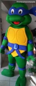 Rent Ninja Turtles Adult Sized Mascot Costumes TMNT kids birthday party character entertainer rentals Los Angeles L.A. Orange County San Jose San Francisco SF Bay Area
