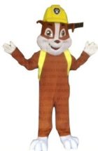 Rubble paw patrol adult sized mascot costume character rentals