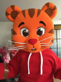 Daniel Tiger Mascot Costume Rentals!