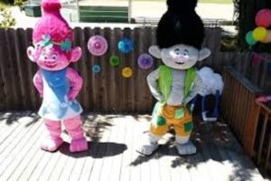 Trolls Mascot Costume Rentals Adult Sized!