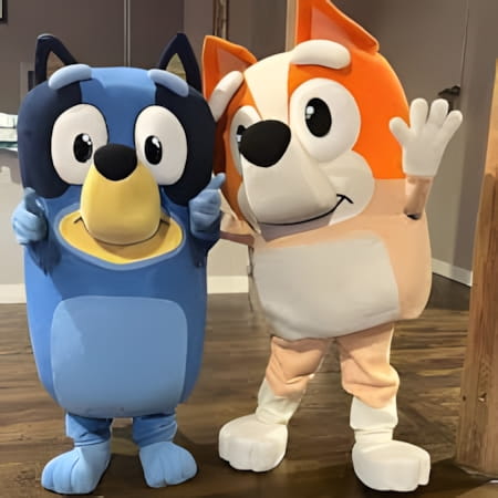 Adult size mascot costume rentals for children's parties