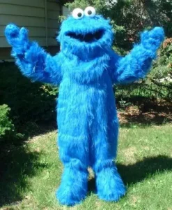 Adult Elmo mascot costume rental for birthday parties, school events, and character appearances.