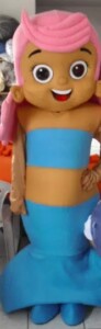 Bubble Guppies Molly Gil Goby adult size mascot costume rental for kids parties, school events, and character entertainment