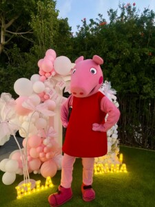 Rent a high-quality Peppa Pig adult mascot costume for birthdays, school events, and character meet-and-greets.