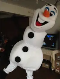 Rent an Elsa adult mascot costume with nationwide shipping for Frozen kids' birthday parties featuring Olaf.