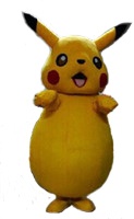 Adult Pokémon Pikachu mascot costume rental with nationwide shipping for kids' birthday parties.