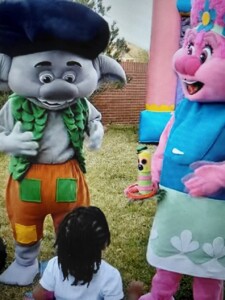 Trolls birthday party costume character in Los Angeles from Fun Factory Parties for kids birthday celebrations