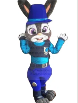 Zootopia Judy Hopps adult sized mascot costume rentals featuring Judy Hopps and Nick Wilde for children's birthday parties and special events